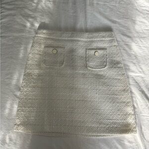 Tweed mini skirt